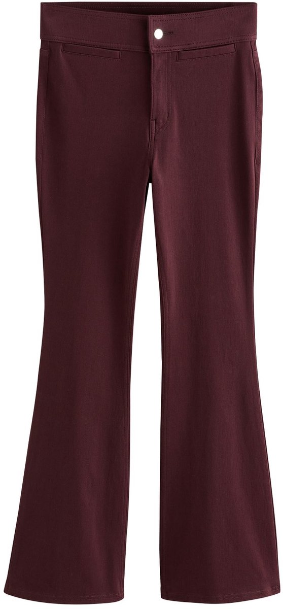 Next - Dames - Denim legging van jersey met flared pijpen - Rood