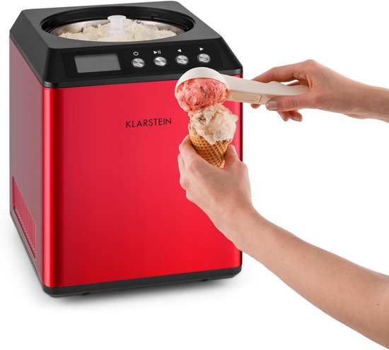 IJsmachine - Dessertmaker - Zelf ijs maken - Krachtige compressor - 2 liter - Rood — afbeelding 3