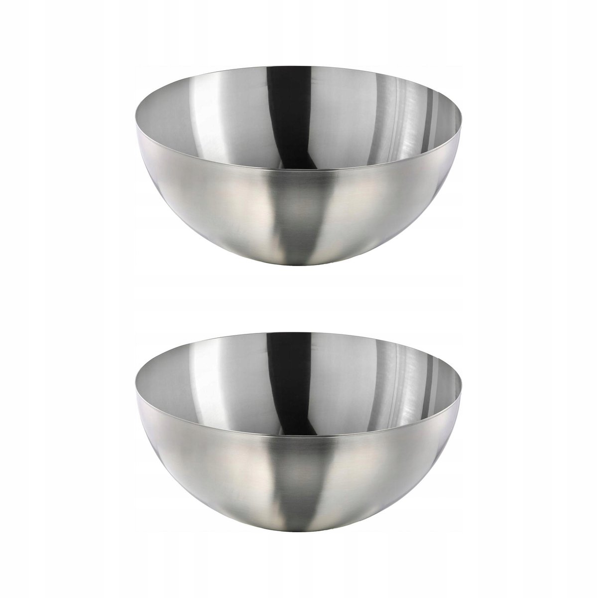 2x RVS serveerschaal BLANDA BLANK 36 cm