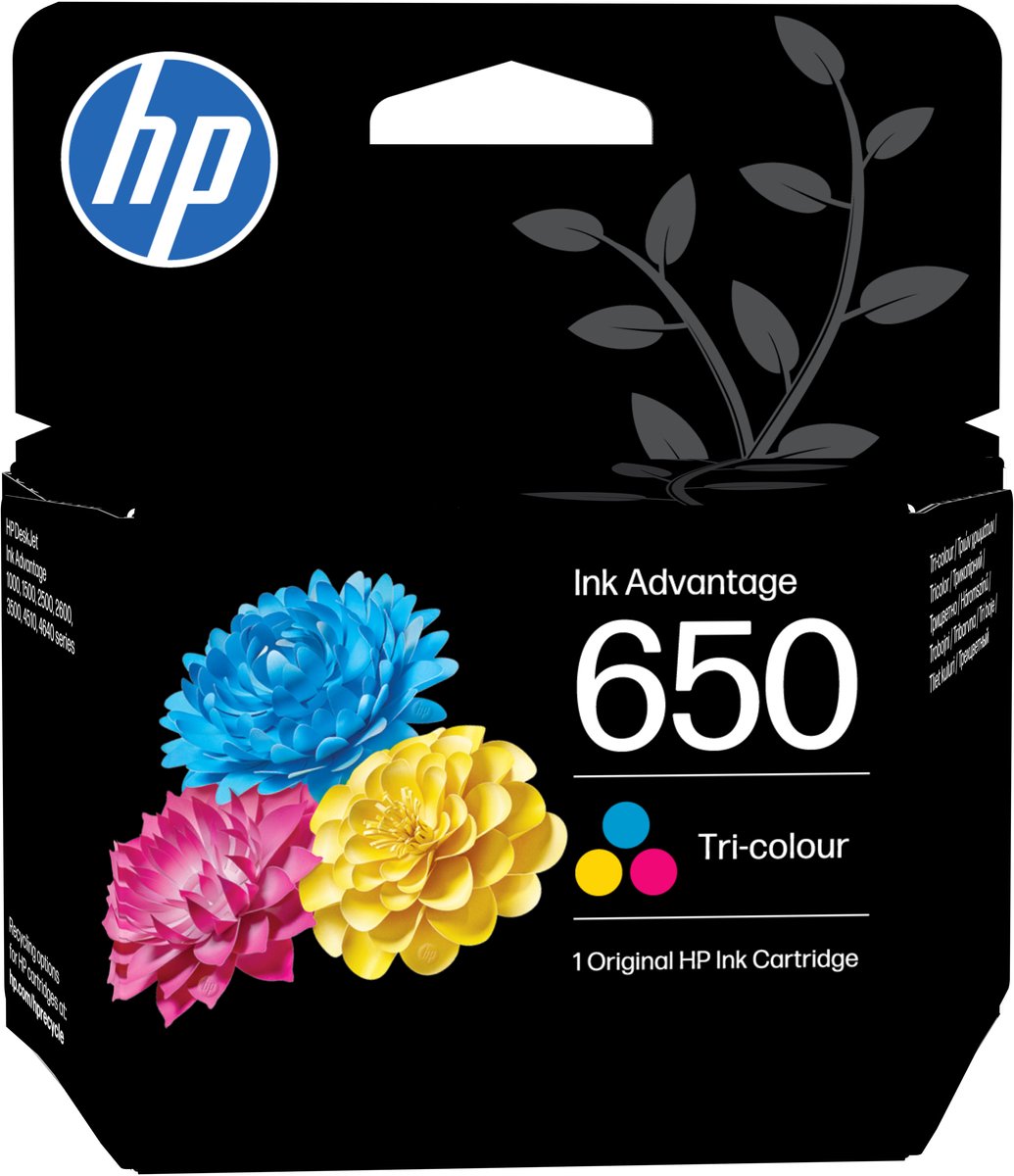 HP 650 Tri-Colour Ink Cartridge