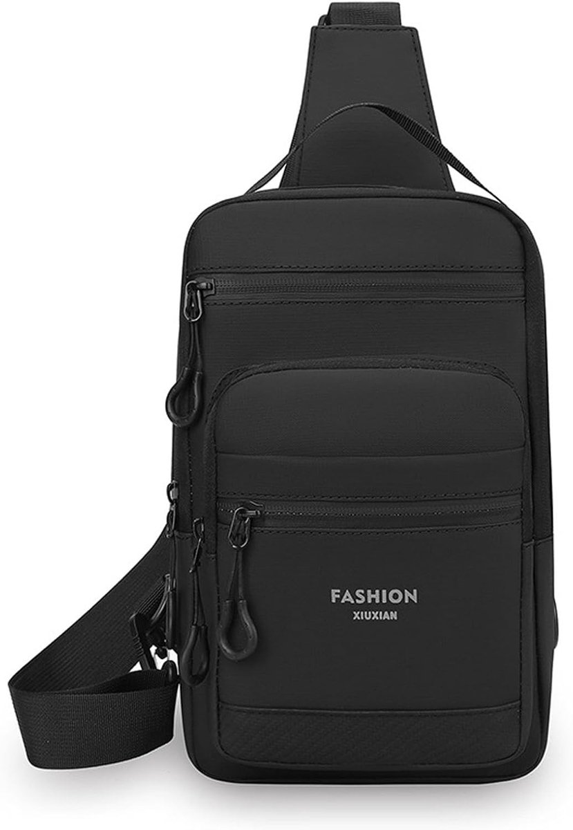 Chest Bag voor Mannen en Vrouwen, Waterdicht en Compact, Ideaal voor Sport, Wandelen en Reizen, Verstelbare Schouderband en Grote Capaciteit