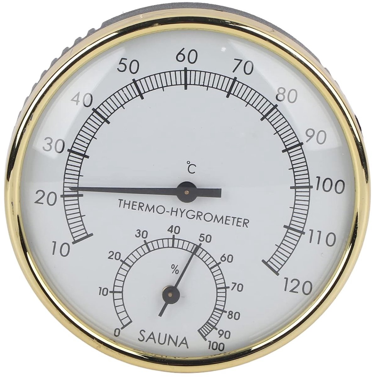 Sauna Thermometer en Hygrometer voor Binnengebruik - 2 in 1 Temperatuur en Vochtigheidsmeter voor Sauna's en Wellnessruimtes