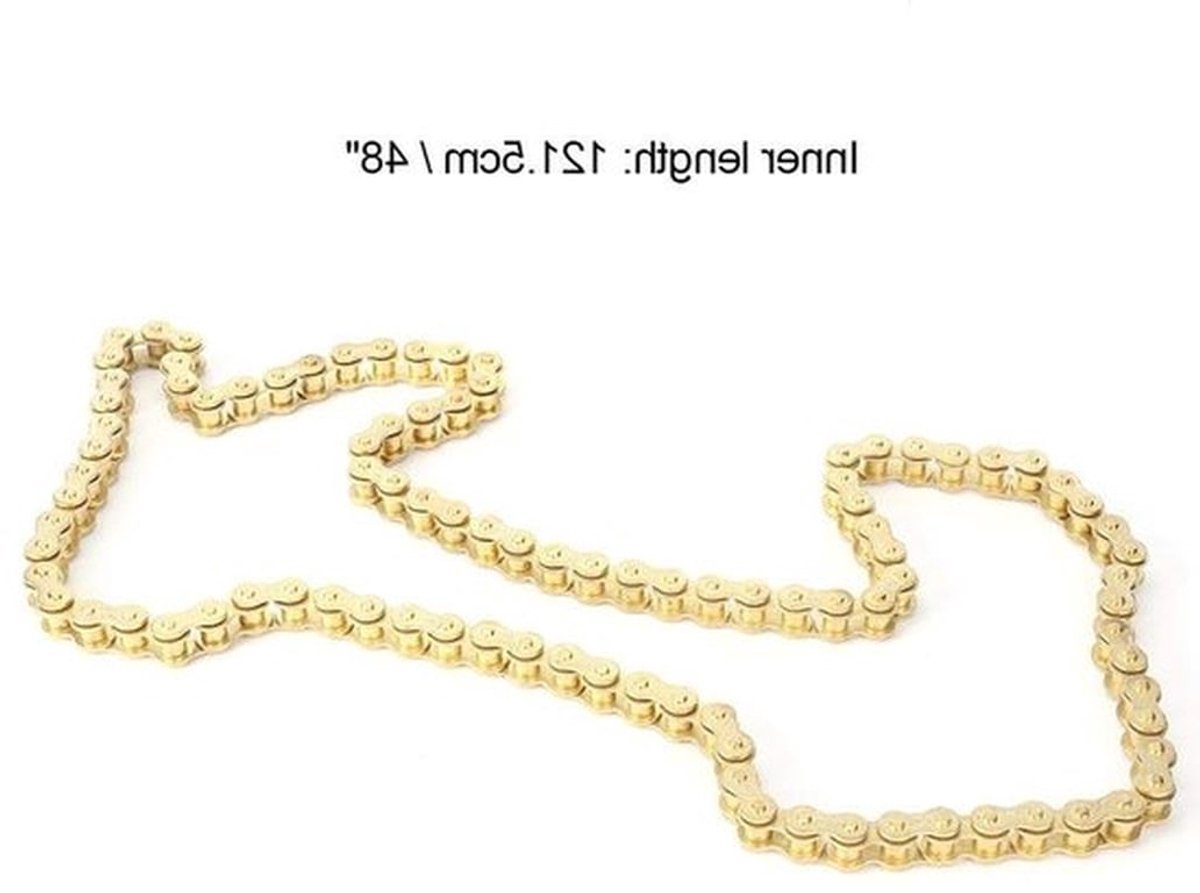 Ketting voor 125cc PIT Quad en Dirt Bikes - 48 Links 420 Aandrijvingsketting voor Karts en Pit Bikes