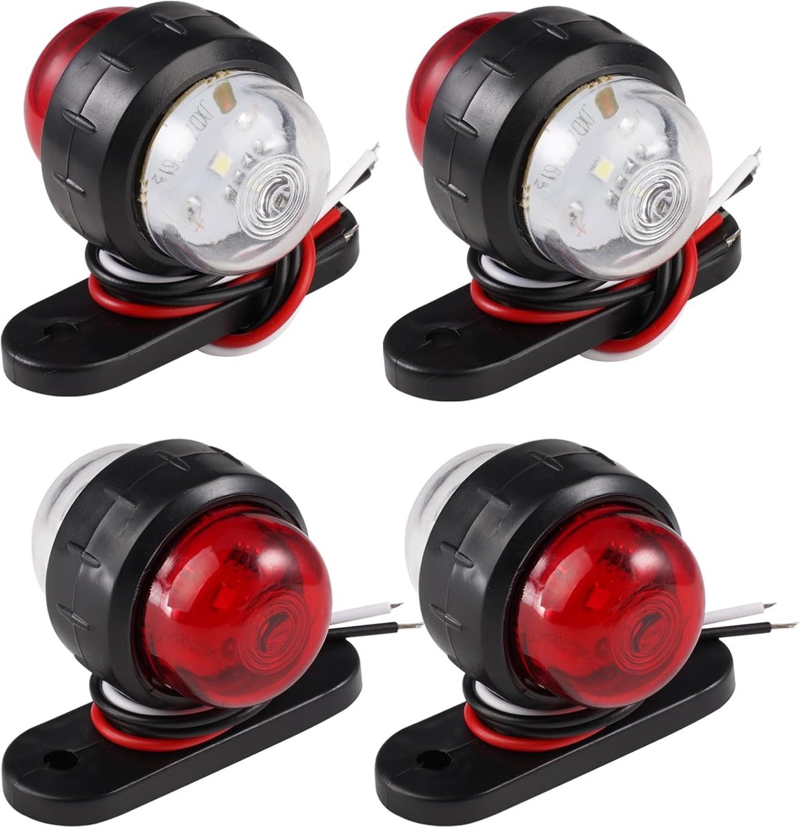 Set van 4 LED Limietverlichting voor Aanhangwagens - Positionering, Veiligheid en Zichtbaarheid
