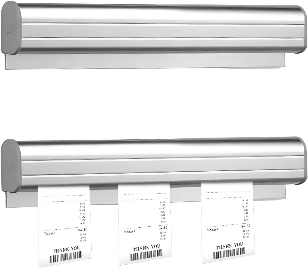 Clamping Rail van 30 cm voor Gastronomie, Inclusief Bonus Rails, Ideaal voor Keuken, Cafés en Kantoor, Houdt Bestellingen en Notities Veilig Vast
