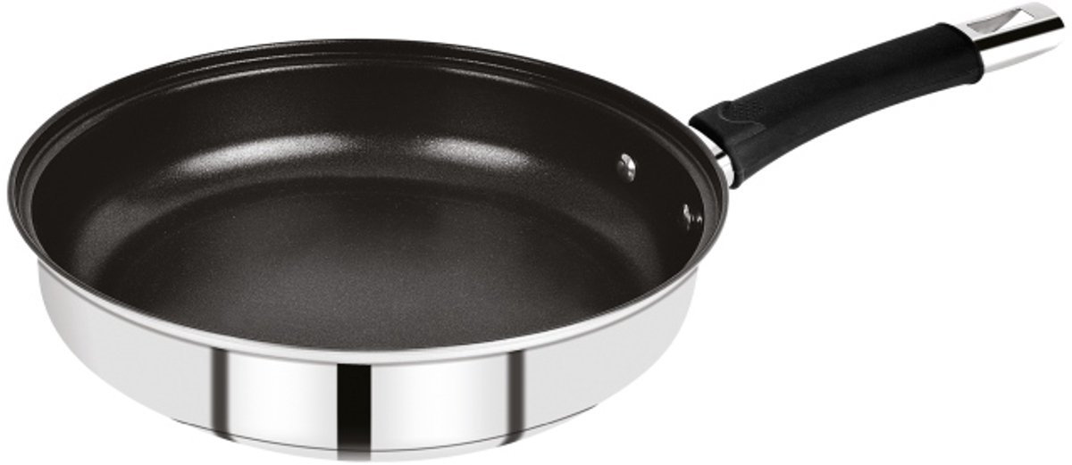 BASTER-koekenpan met antiaanbaklaag, 28 cm, roestvrij staal