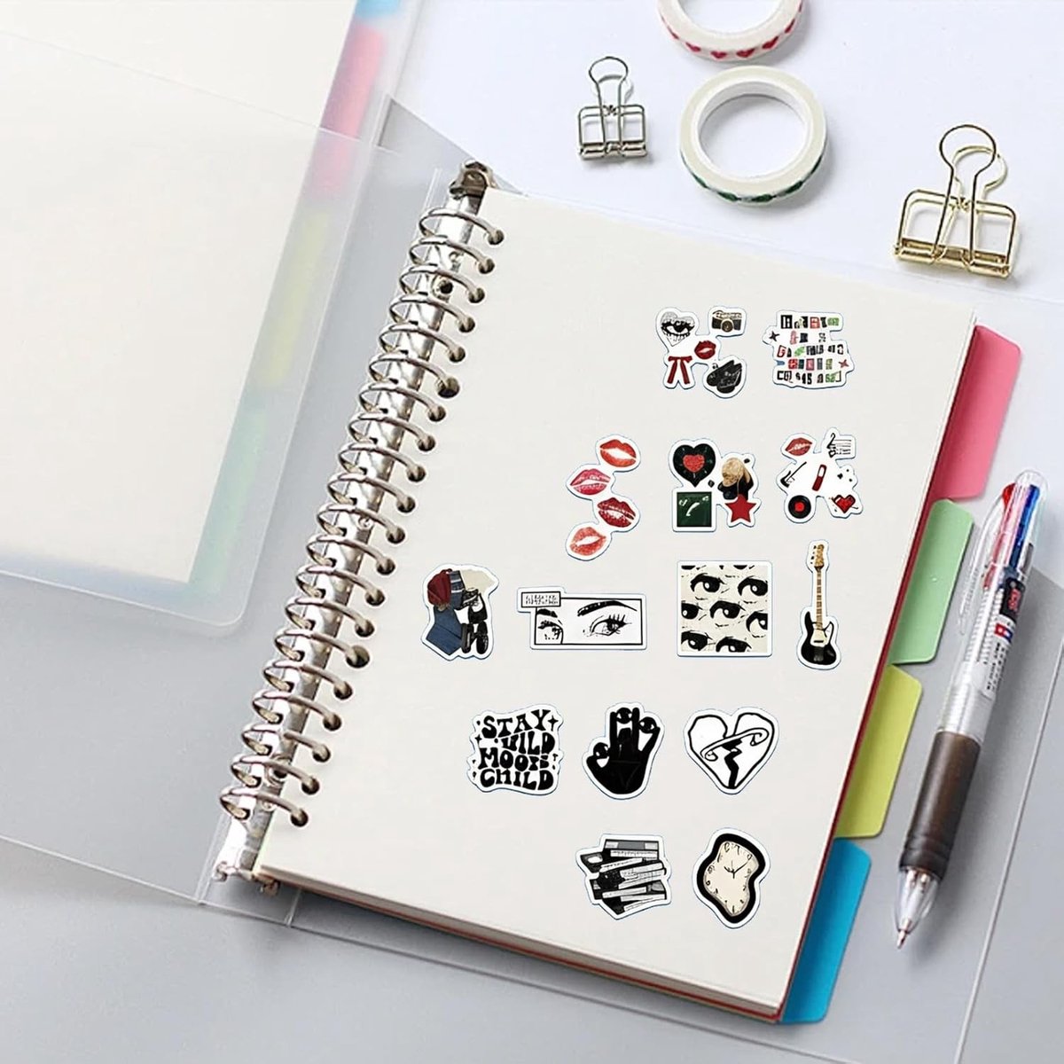 100 Waterdichte Vinyl Stickers Set - Vintage Aesthetic Graffiti Stickers voor Laptop, Fiets en Skateboard
