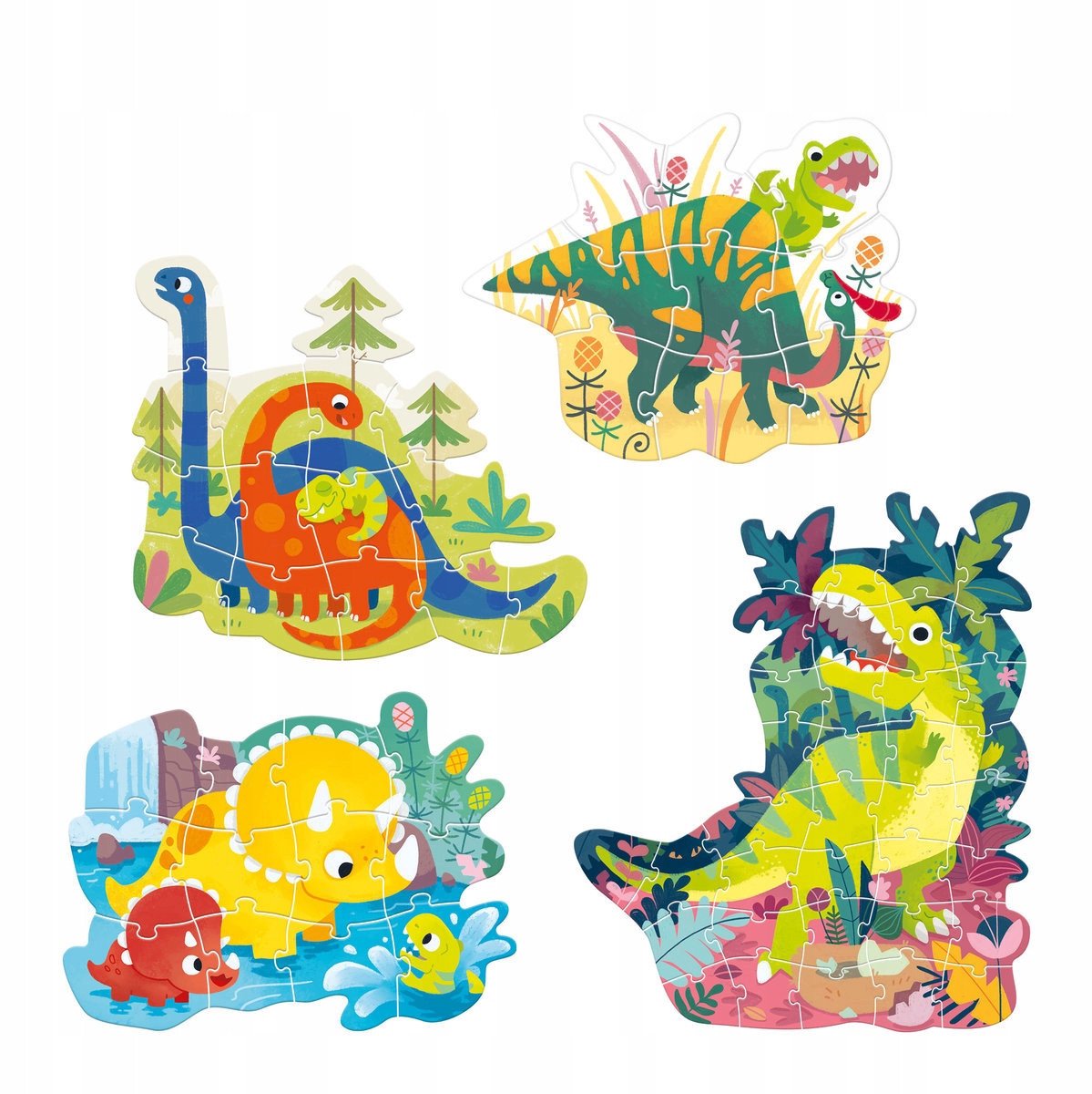 Educatieve Vloerpuzzels Dinosaurus - 71 Delen