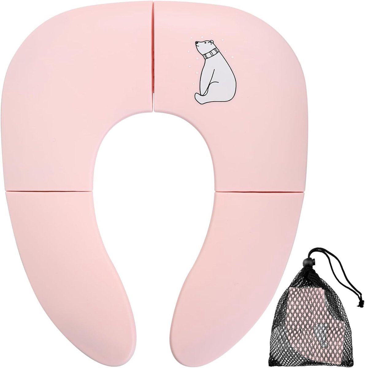 Opvouwbaar potje - Roze - Opvouwbare Toiletbril voor Kinderen - Duurzaam PP Materiaal - Toilettrainer voor Peuters