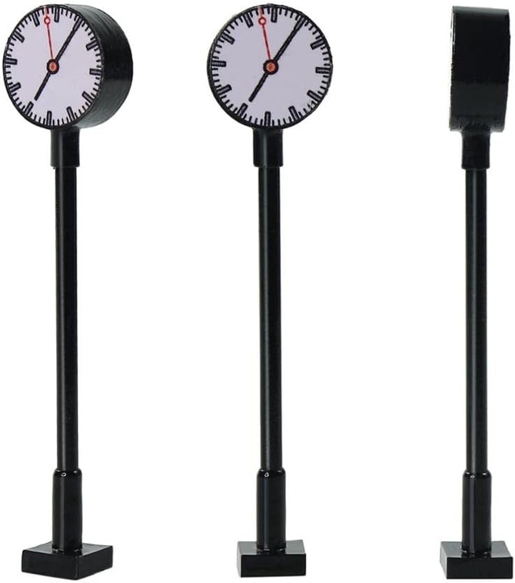 Miniatuur verkeerslichten set van 3 stuks voor N-spoor modelbaan - Realistische simulatie, modelbouwaccessoires, treinbaan decoratie