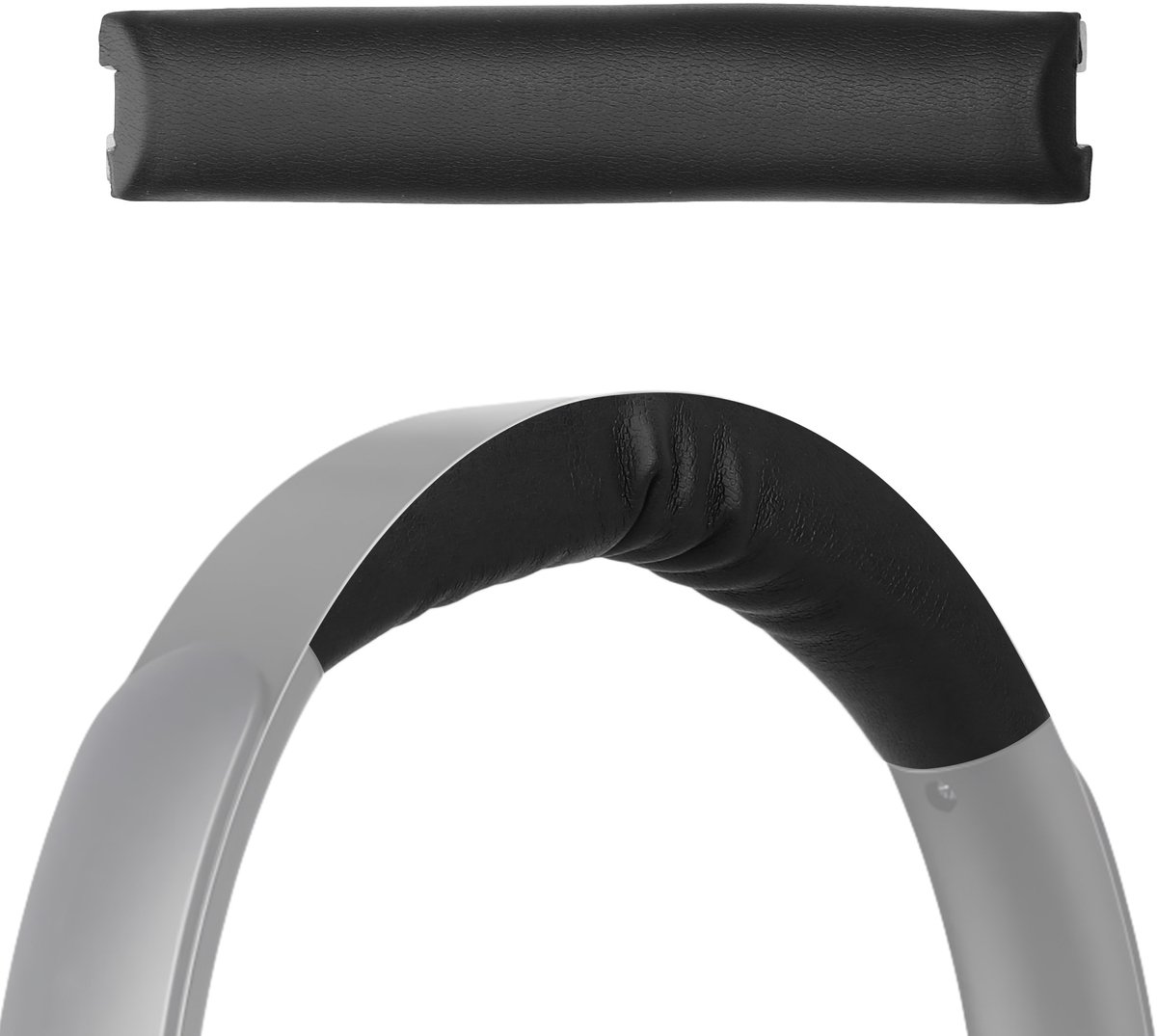 kwmobile band geschikt voor Anker Soundcore Life Q35 - Koptelefoonband in zwart - Zachte hoofdband voor hoofdtelefoon