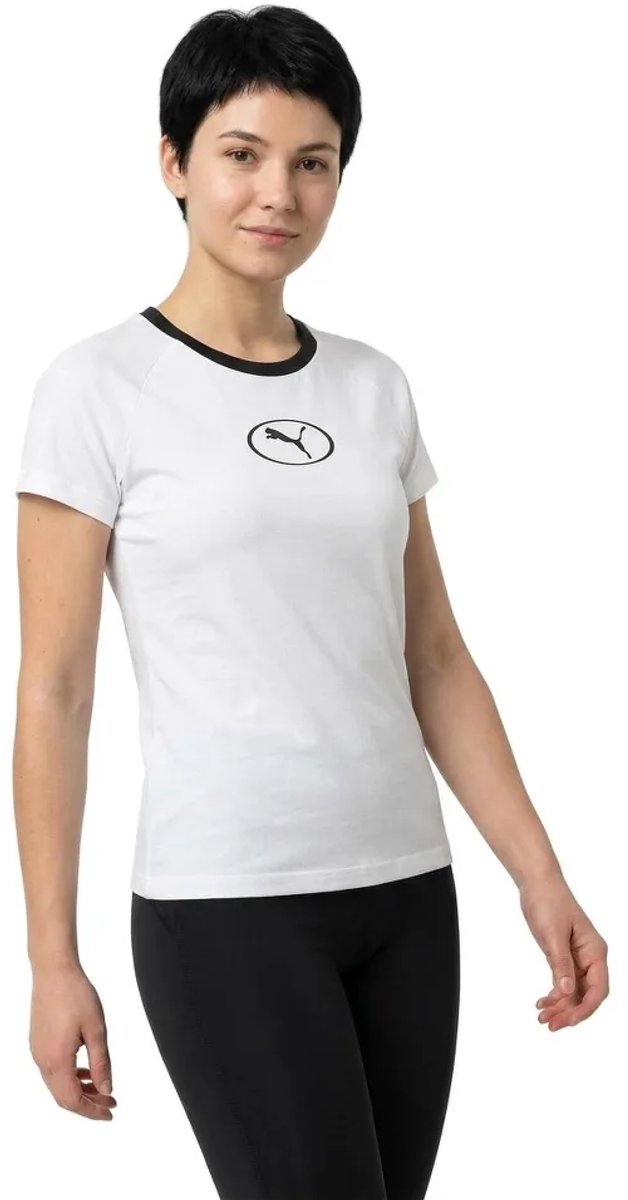 Puma Sport Graphic T-shirt Met Korte Mouwen S Vrouw Wit
