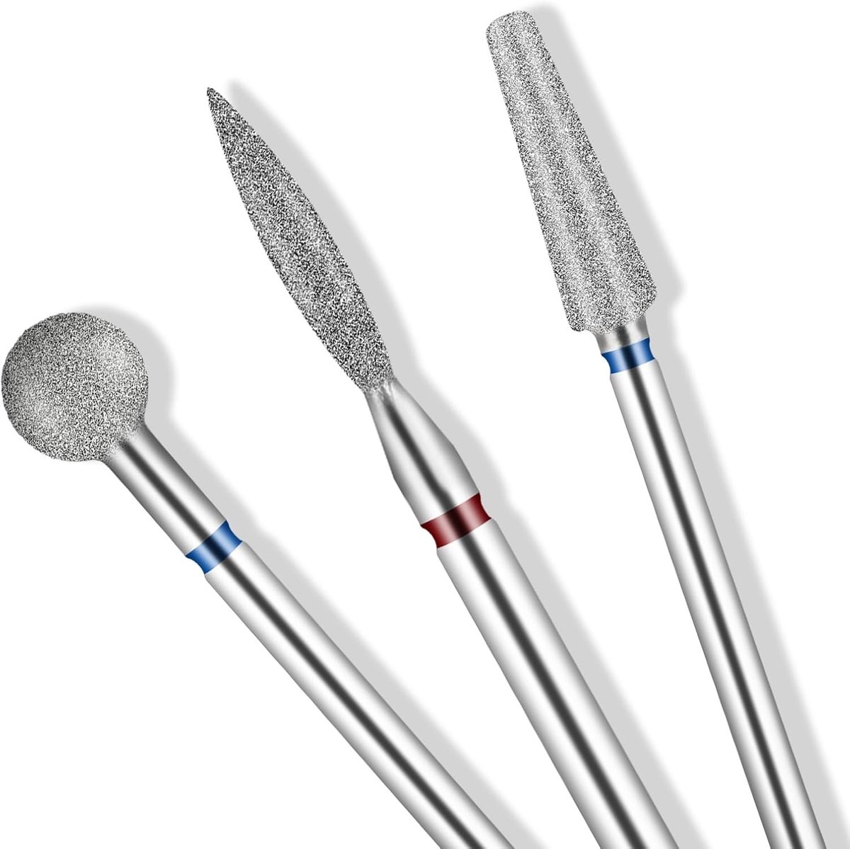 Set van 3 Professionele Nagelfrees Bits van Wolfraamlegering voor Gel en Acryl Nagels, Perfect voor Nagelverzorging en Cuticle Verwijdering