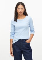 s.Oliver - female - Geribbeld T-shirt met slanke pasvorm en borduursel