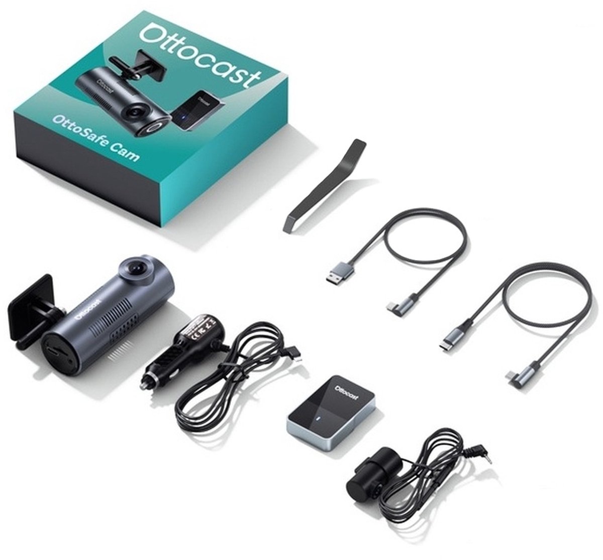 Ottocast OttoSafe Cam CA560– Camera 2K voor/achter en draadloze CarPlay en Android thumbnail 5