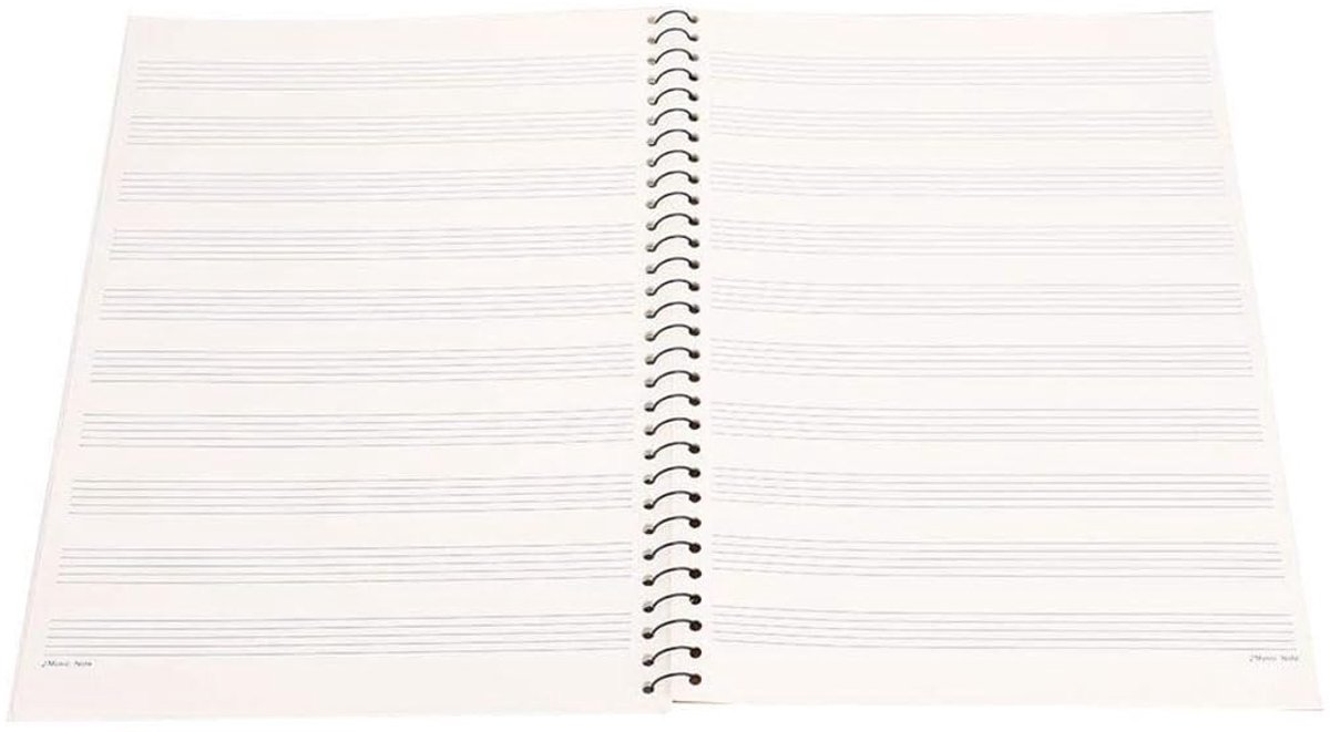 Muzikaal Notatieboek, Muziek Manuscript Schrijfpapier, Briefpapier Handgeschreven Muziekpapier, 50 Blanco Bladpagina's - ShopVlot