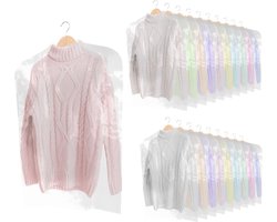JJOnlineStore - 20pcs Clear Garment Bags Mot Proof - Plastic Clothing Covers - Dry Cleaning Bags - Clothing Bag - ShopVlot