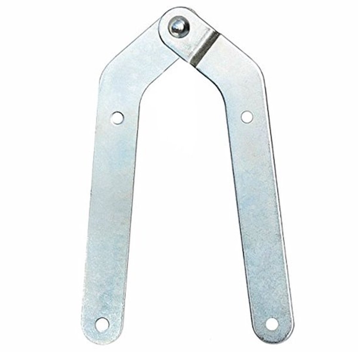 Ladderscharnier 66 mm voor ladderband - zilveren klem