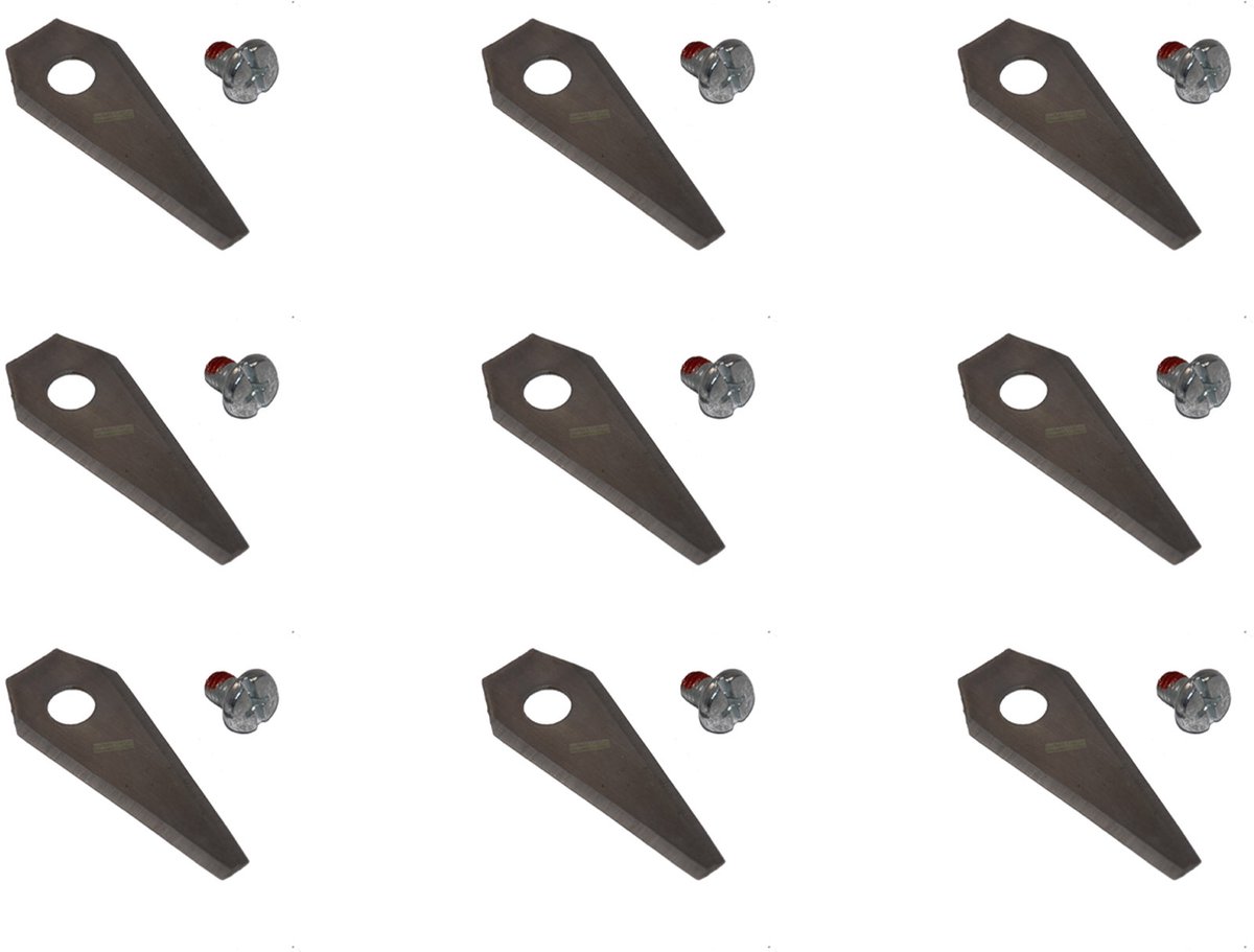 Roestvrijstalen mes van 9 x 4,9 cm voor de robotmaaier BOSCH Indego 350, 400, 800, 1000 en 1100 Connect