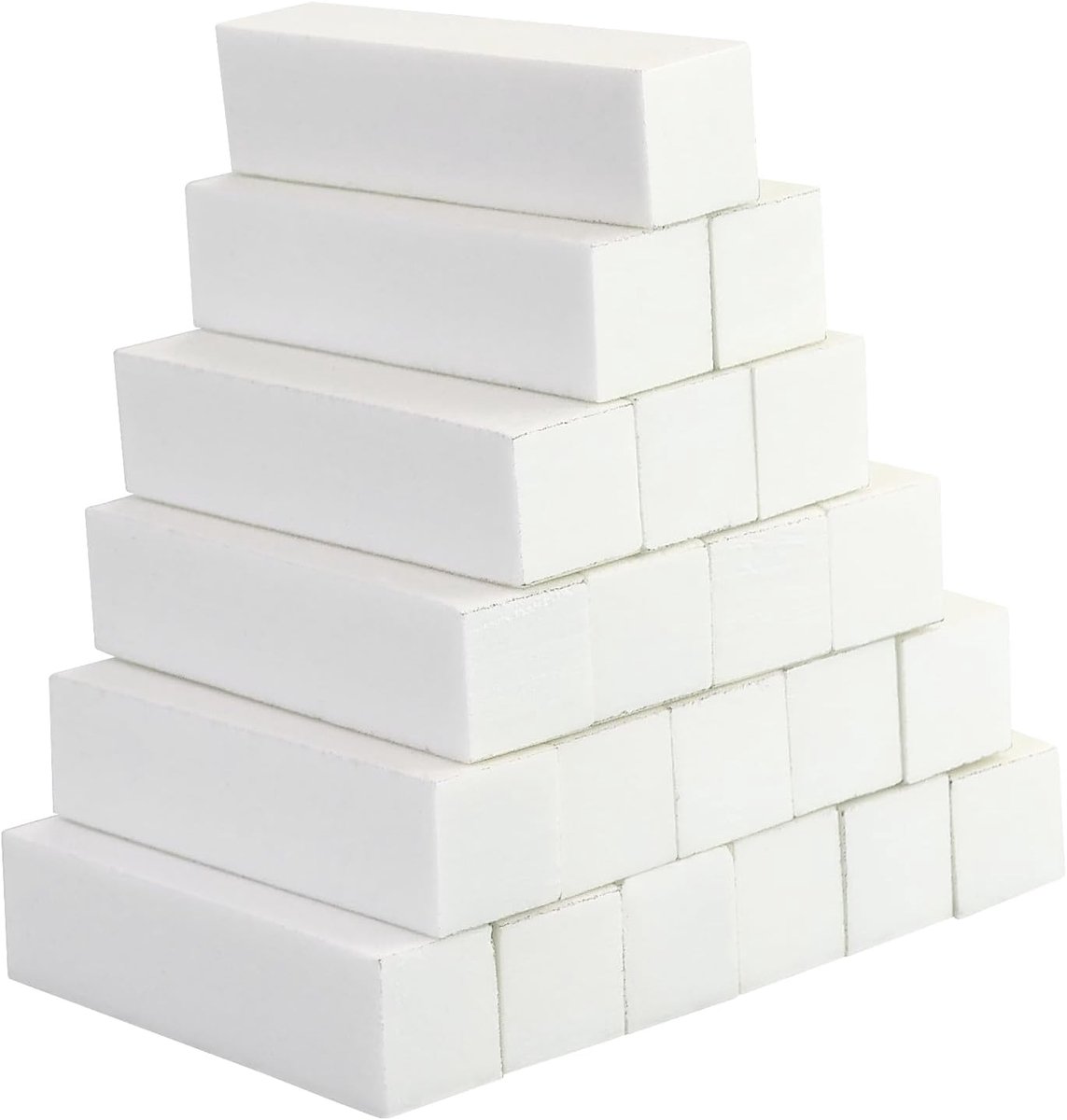 21 stuks polijstblok voor nagels, buffer voor nagels, nagelbuffer, vierkant, spons, nagelvijl, voor nagelstudio's, nail art thuis