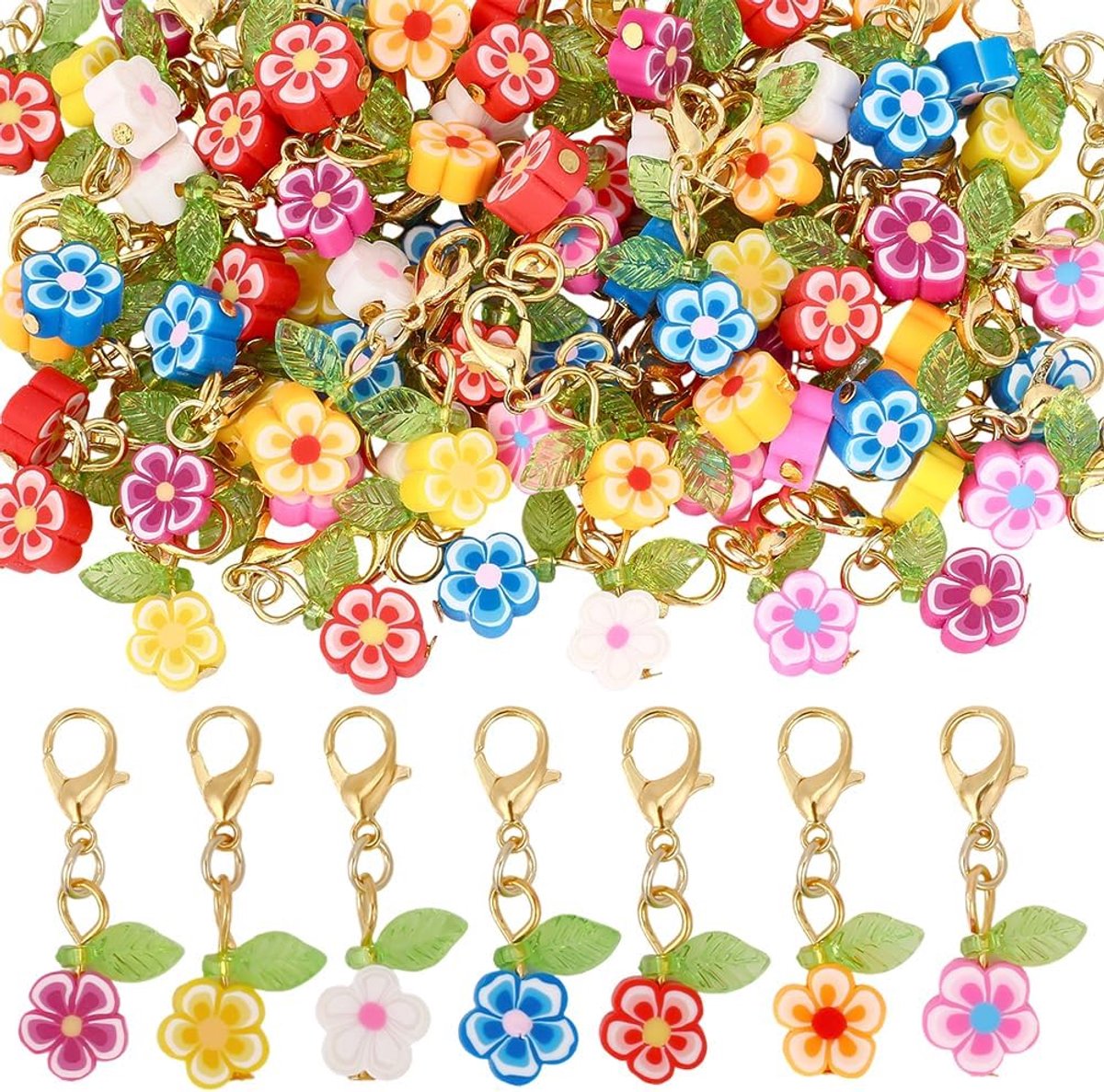 Bedels handgemaakte polymeerklei hangers decoraties legering karabijnsluitingen bedels breien en haakideeën