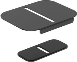 3IDEE Universele monitorhouder, versterkingsplaat voor gevoelige tafels van glas, spaanplaat, ook voor dunne plaat, gelijkmatige belastingsverdeling, antislip/krasbestendig, maximale bescherming