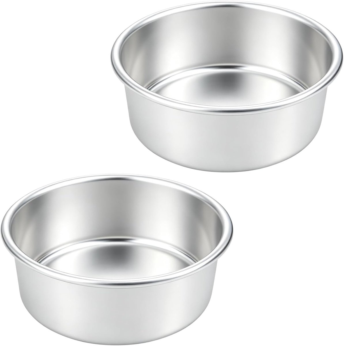 Set van 2 ronde taartvormen taartvorm 15 cm chiffon cake bakvorm blikken