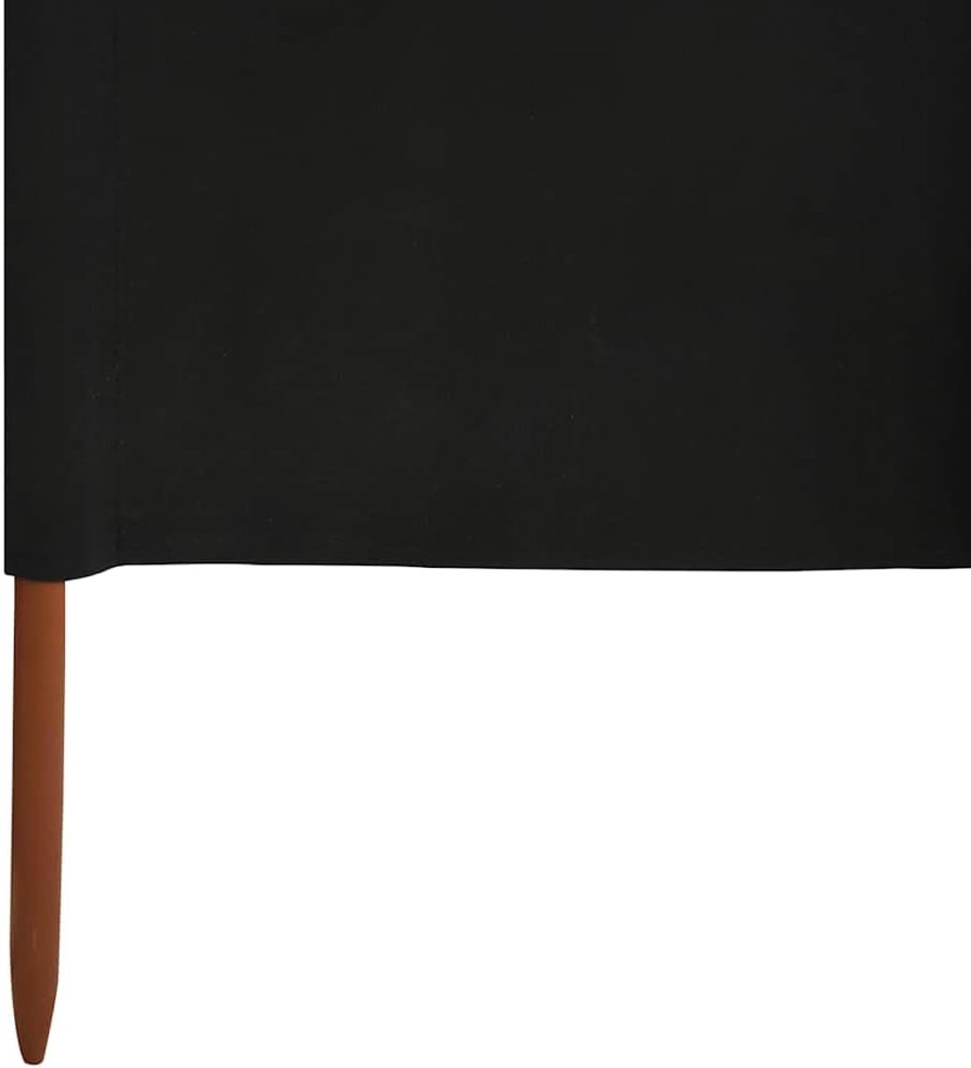 Windscherm van vliesstof met houten palen, 400 x 160 cm, zandwit, ideaal ter bescherming tegen wind op elke plaats