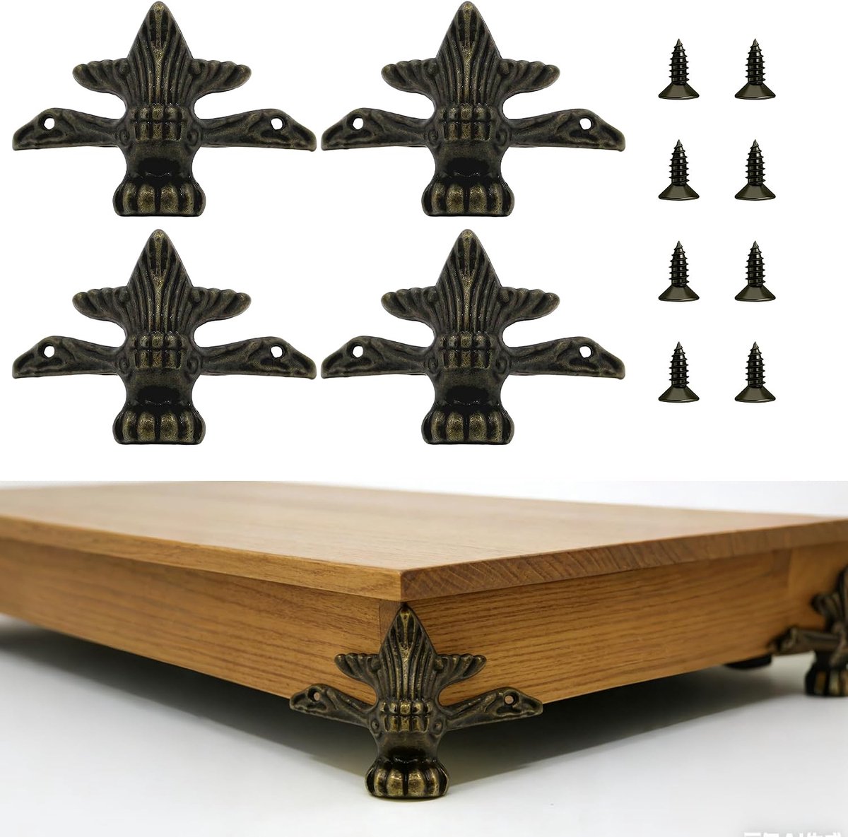 4 stuks meubelpoten van metaal, universele vervangingspoten voor meubels, robuuste kastpoten voor kasten, commodes - ShopVlot