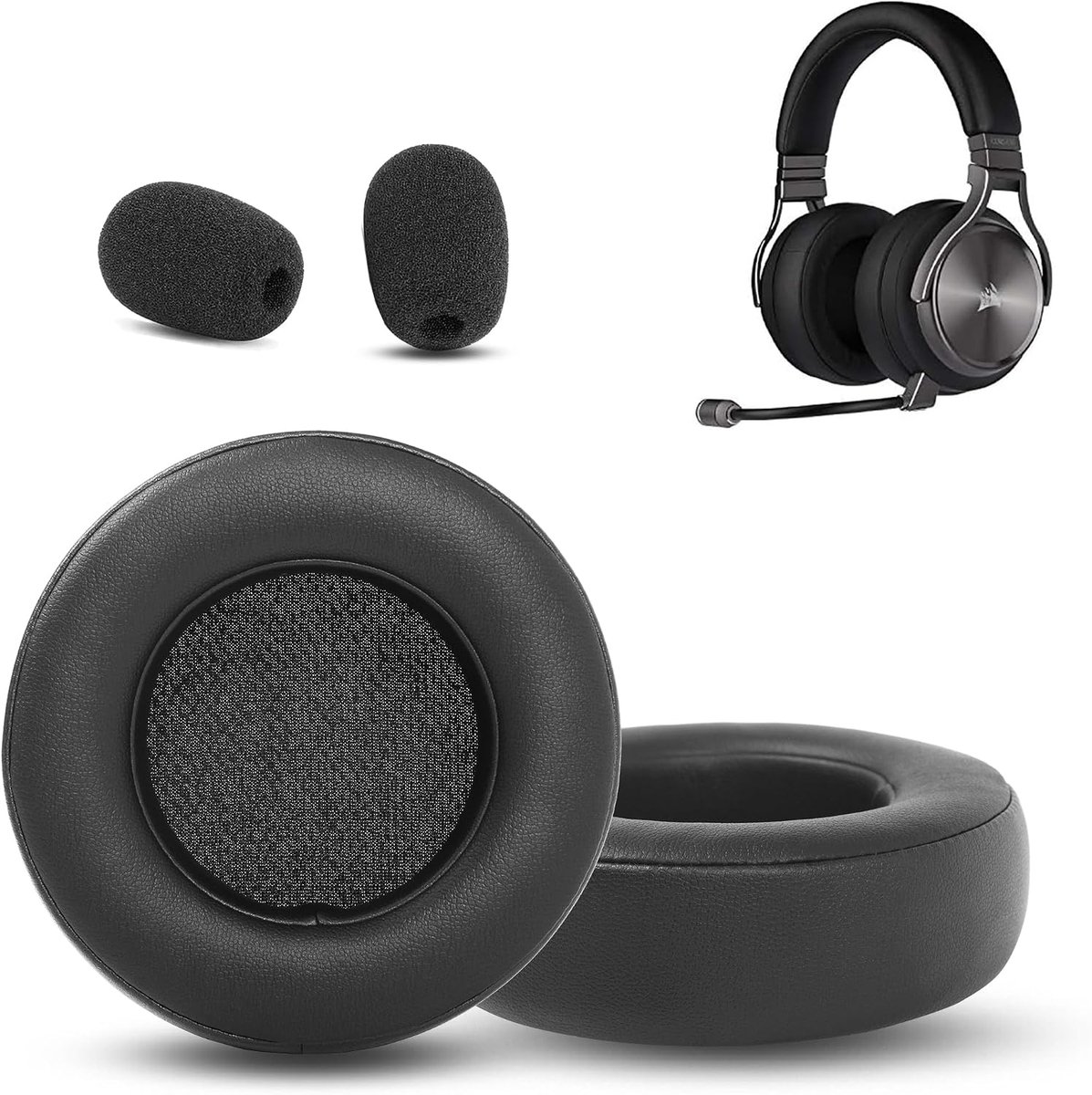 Premium Replacement Ear Pads Compatible with Corsair Virtuoso RGB Wireless SE/Virtuoso XT Gaming Headset Ear Pads with - ShopVlot
