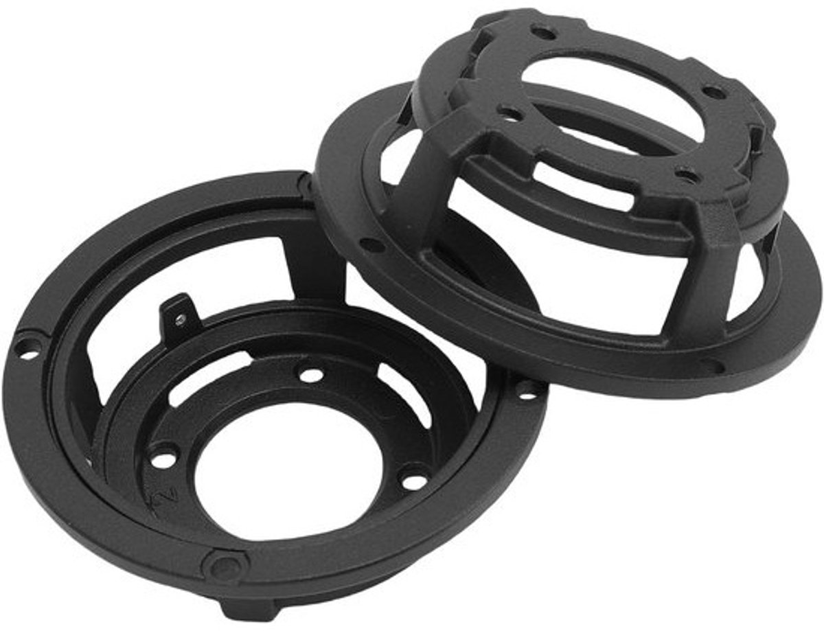 Aluminium luidsprekerframe - Wooferframe voor PA en DJ - Voor luidsprekerreparatie - Gegoten aluminiumconstructie - 3.62 inch buitendiameter - Zwart