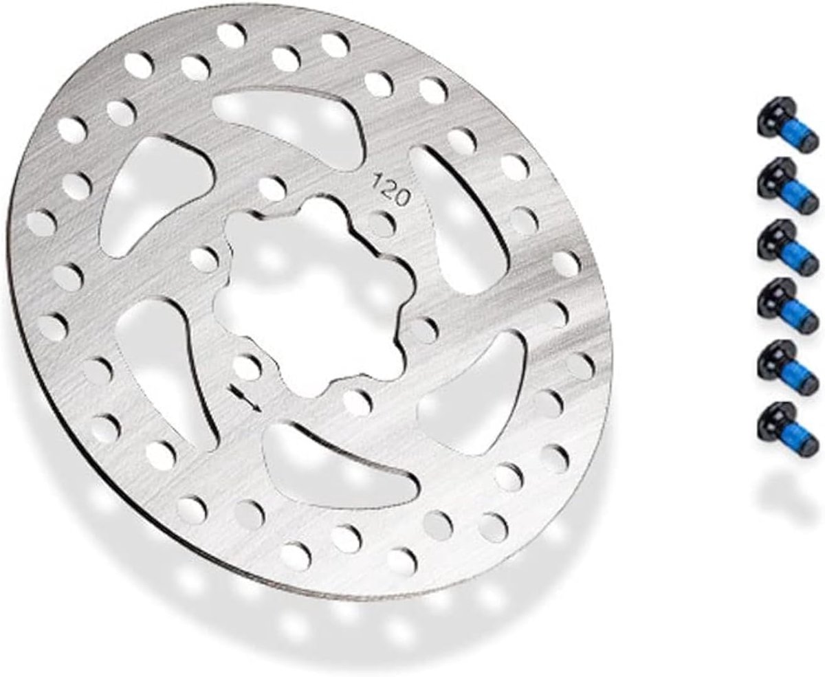 Brake Disc 120mm For 10 Inch 8 Inch Electric Scooter MTB 6 Holes 22mm Distance 44mm Brake Disc Stainless Steel - ShopVlot
