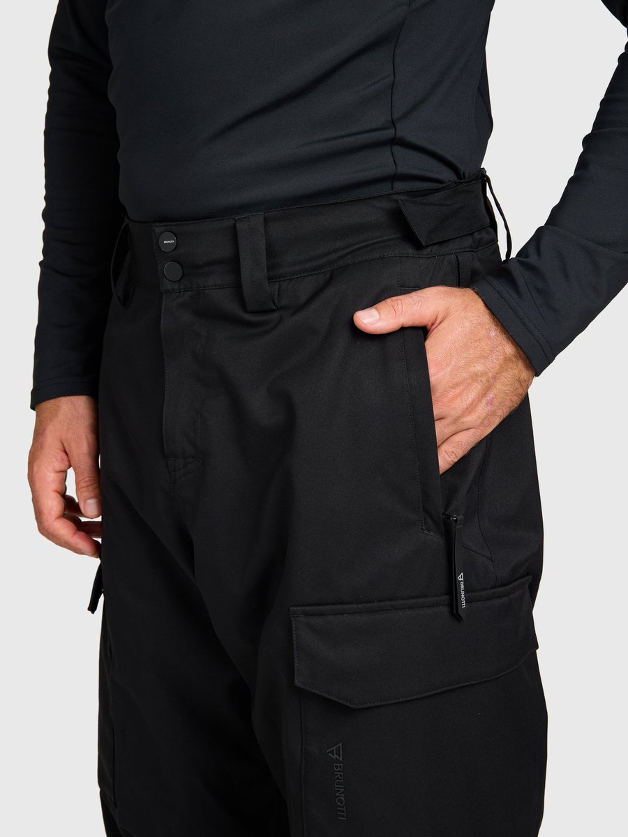 Brunotti Snowstate Skibroek Heren – Ski Broek 15K Waterproof Ademend Relaxed Fit Medium Isolatie Zwart
