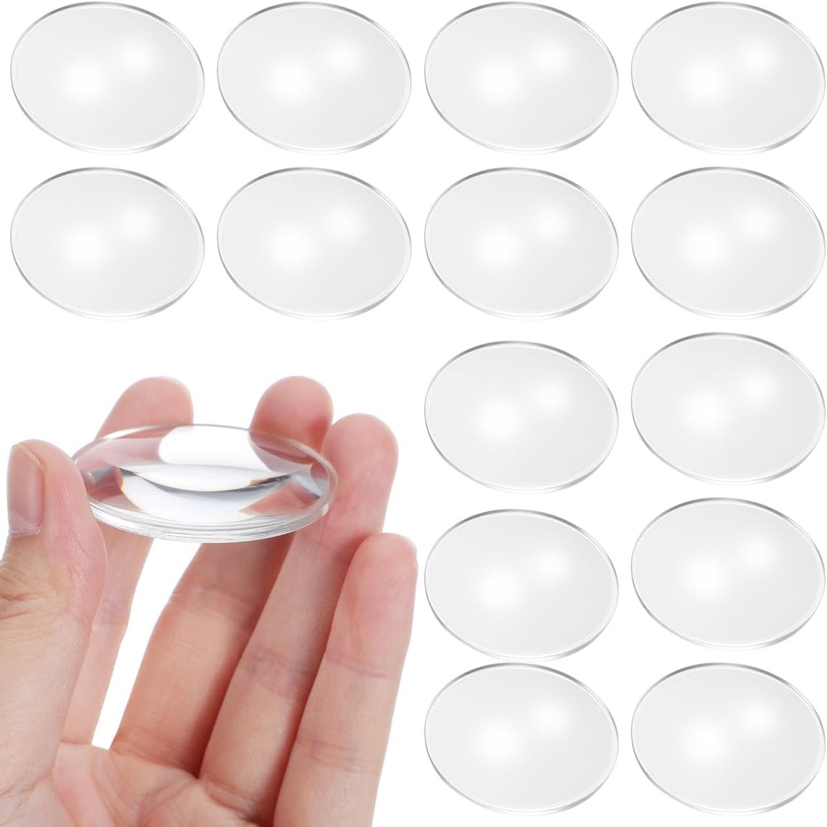 Vergrootglas 20x - biconvexe lenzen 42 mm - scherp beeld - ideaal voor lezen en precisiewerk - ShopVlot