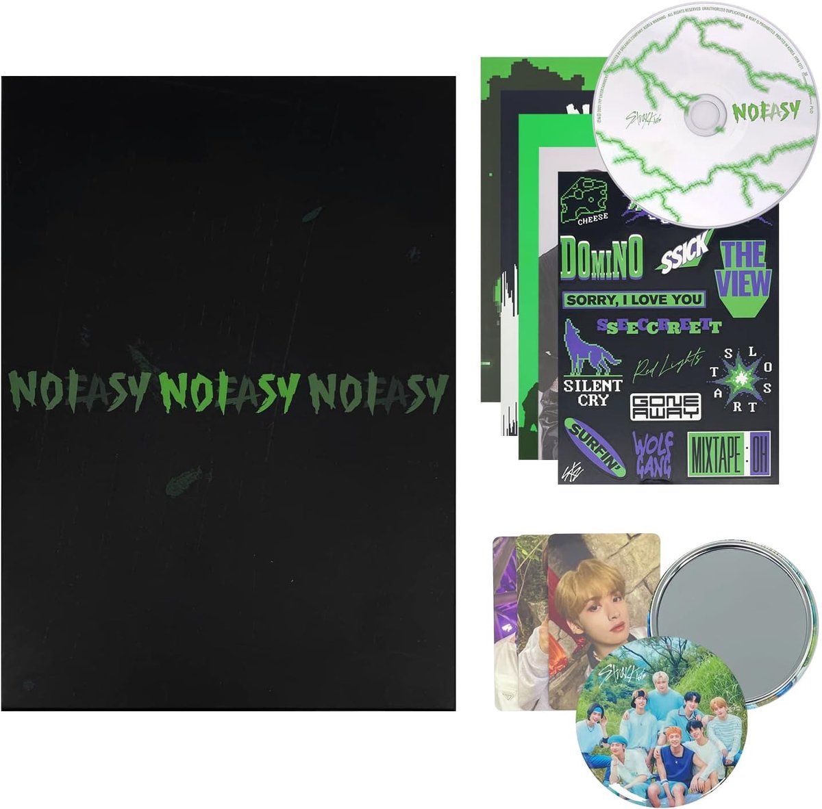 DREAMUS Stray Kids - Noeasy [Standard Ver] The 2nd Album (Type A) CD-R + Photo Book + Poster + Double-Sided Photo Card - ShopVlot