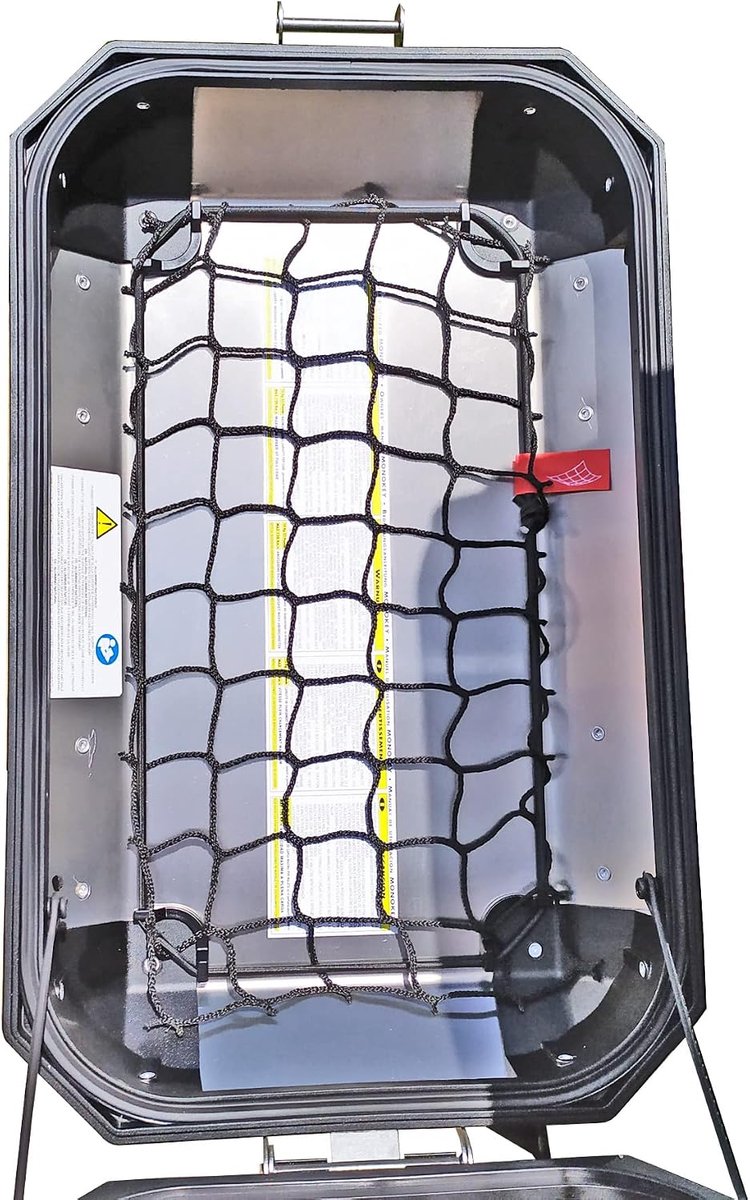 Motorfiets net 48l - Zwart - Duurzaam materiaal - Ideaal voor bagage - ShopVlot