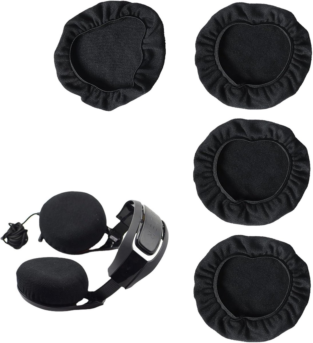 Pack of 4 Headphone Covers, Stretchy and Washable Headphone Covers, Audio Headphone Protection, Headphone Pillow, Foam - ShopVlot