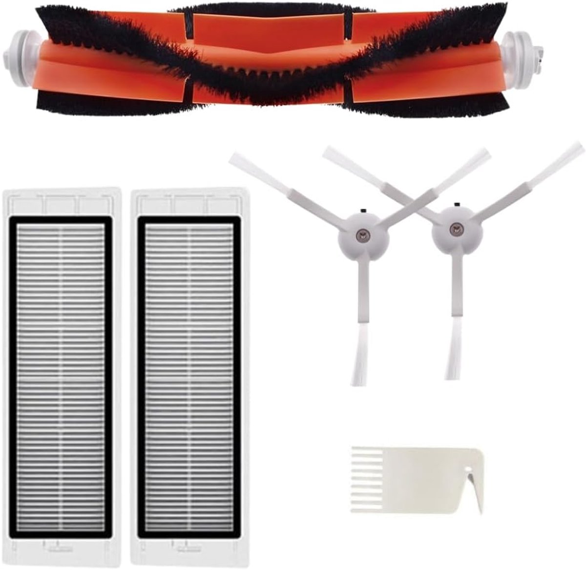 Filter en borstelset voor Roborock robotstofzuiger (Mijia Mi 1/1S/Q5/S4/MAXV Pure S4/S5/S5 MAX/S6/S6 Pure /S6 MaxV/E2/E3/E4/E5/E20/E35/S50/S55/S66 5)
