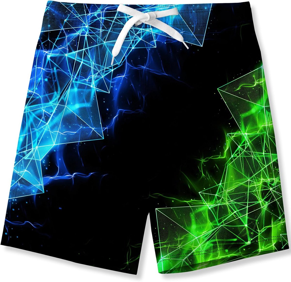 Jongens Zwembroek Grappig Gedrukt Sneldrogend Strand Board Trunks met Mesh Voering 6-14 Jaar