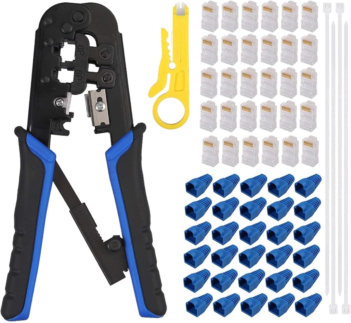 EYPINS Professional RJ45 Crimping Tool Set with Wire Stripper and Cutter - ShopVlot