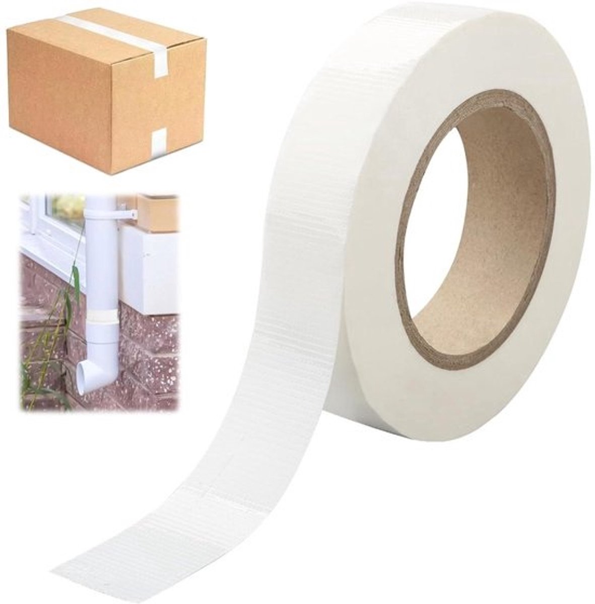 Waterdichte tape - 75 mm x 55 m - Transparant - Extra sterk - Duurzaam