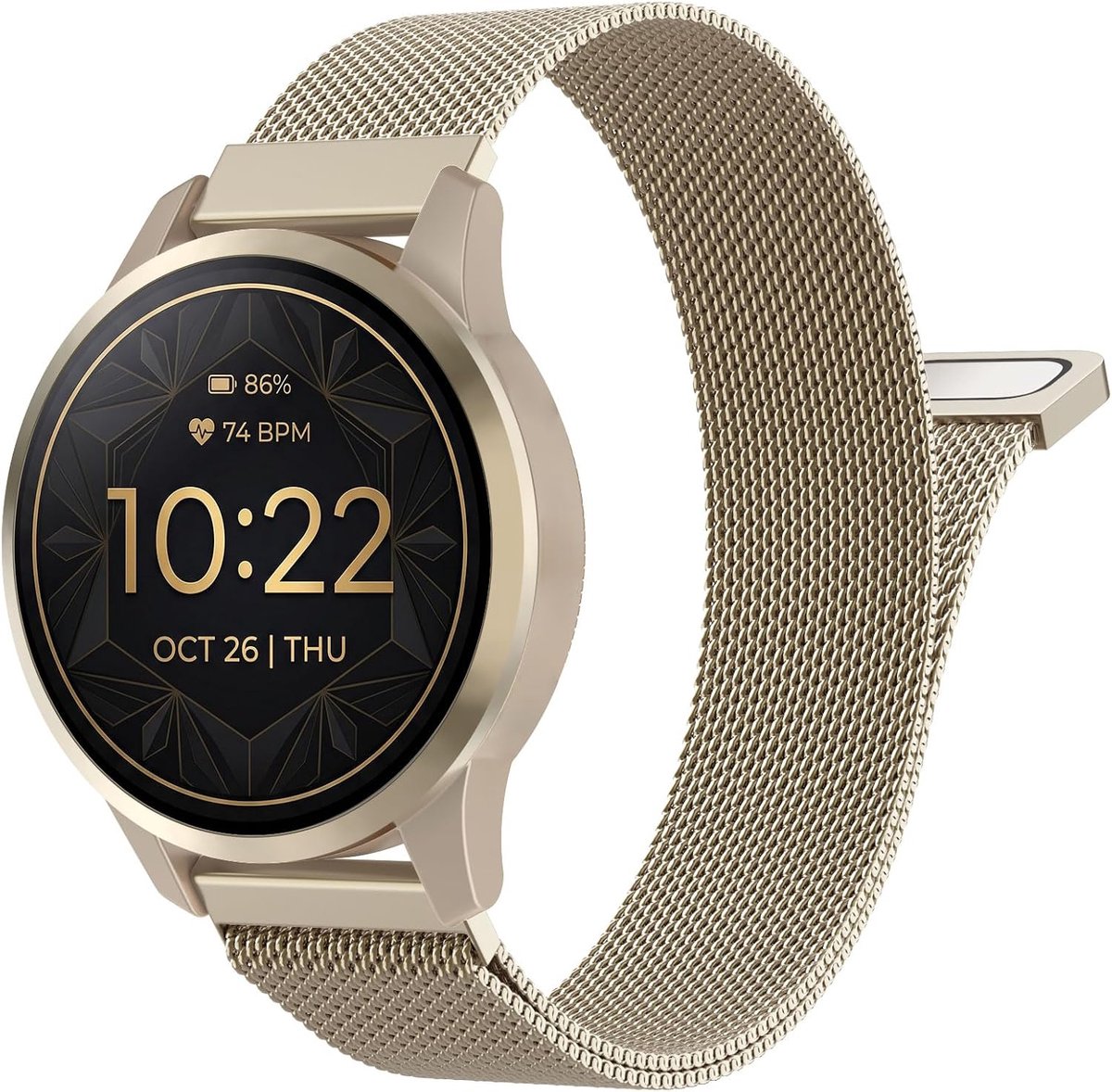 18mm 20mm 22mm Metal Watch Band Compatible with Garmin Venu 3S/2S/4/3/Vivoactive 4S/Vivomove 3S/Forerunner - ShopVlot