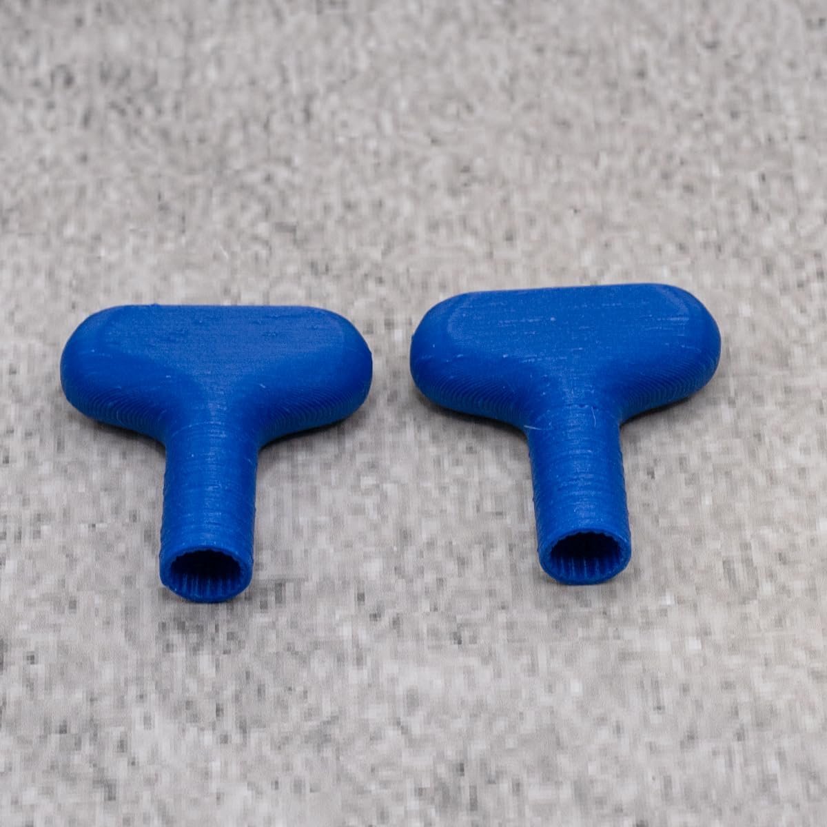 2 stuks vervangende steeksleutels, blauw, compatibel met Schell Polar 2 buitenkraan armatuur, sleutel voor buitenarmatuur (blauw)