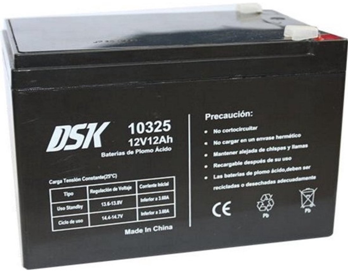 12V 12Ah loodzuurbatterij - voor huisalarmen - en elektrisch speelgoed