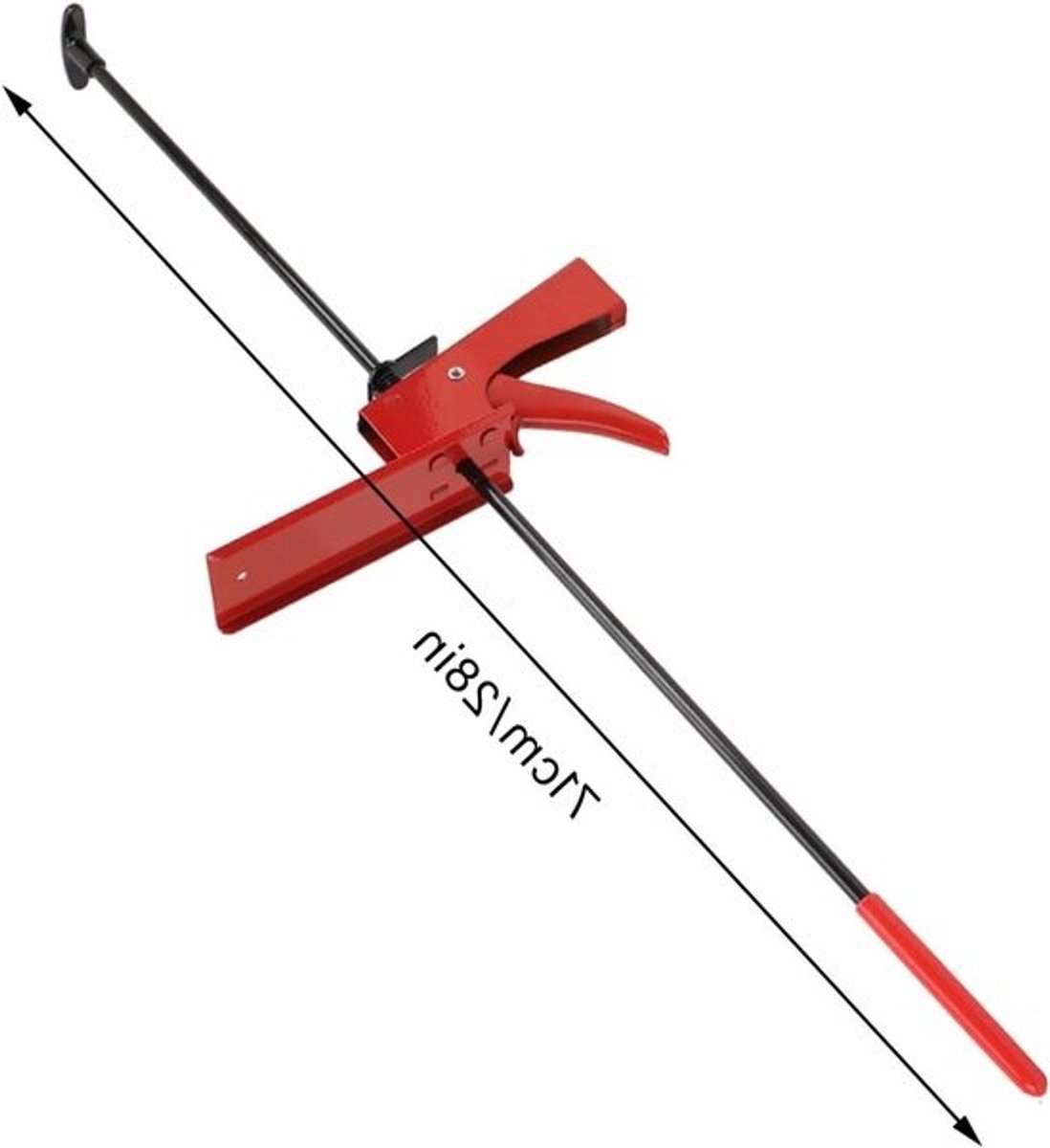 Verstelbare 28 Inch rempedaaldepressor - antislipgereedschap voor auto-, rem-, versnellings- en koppelingspedalen