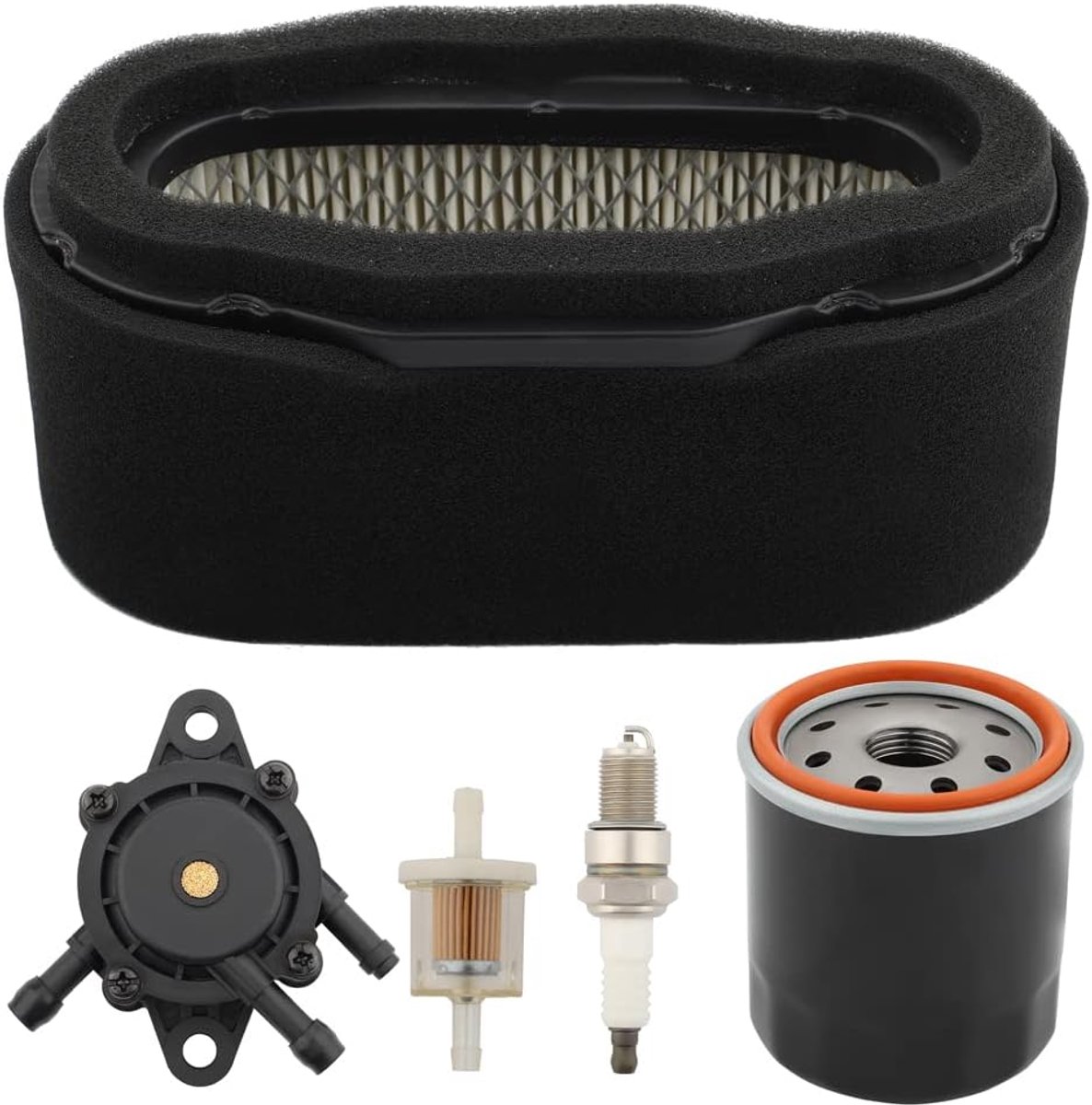 Compatibel met 11013-7024 M150949 luchtfilter-tuning-kit voor Kawasaki FH721V FH641V FH680V 4-takt motor GT245 GX255 GX335 gazontractoren, vervangt 11013-7027 11013-700 05 11 013-7009 11029