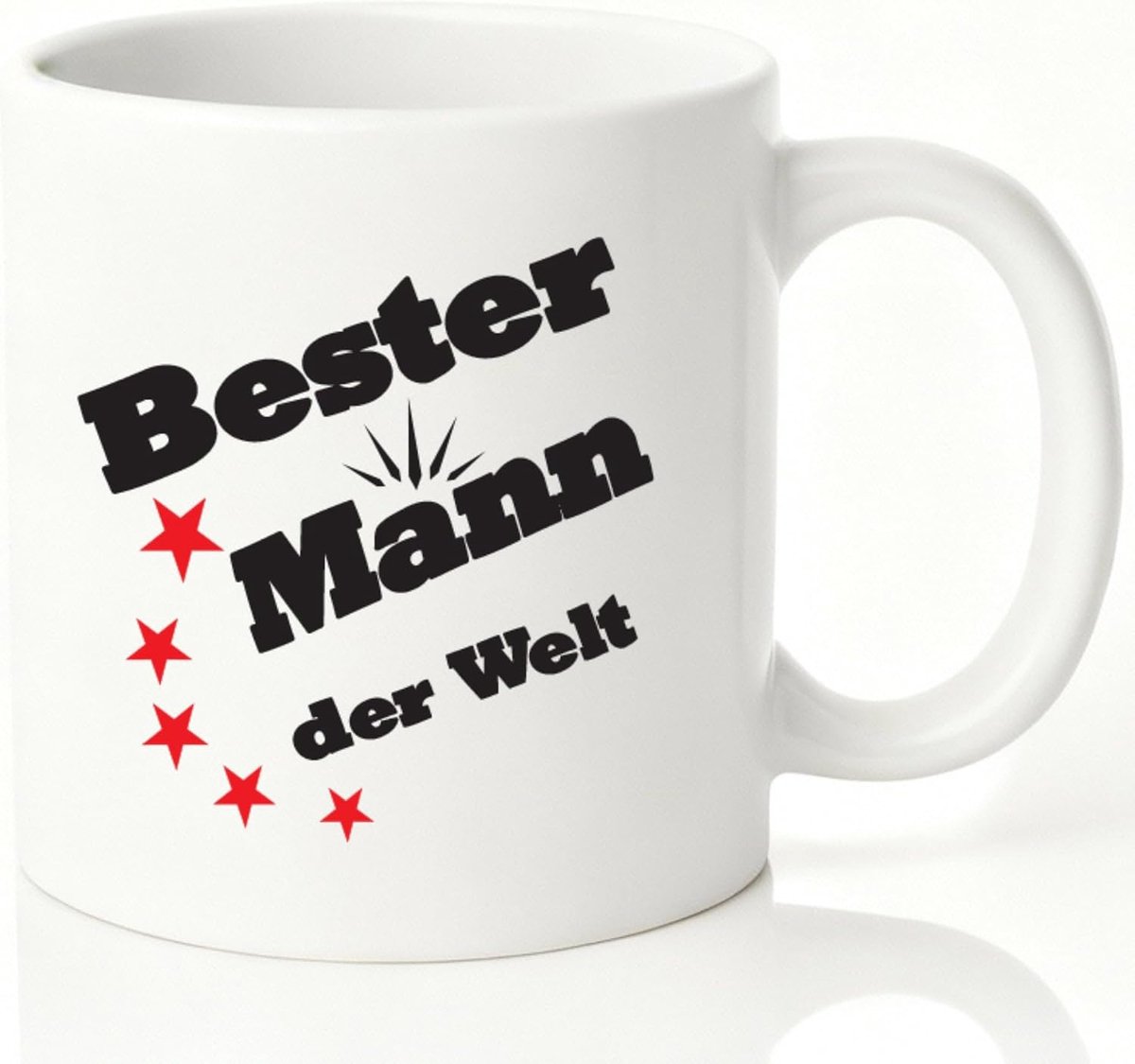 'Bester Mann der Welt', met sterren, kerstcadeau