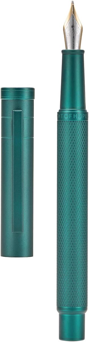 Vulpen lange nib - donkergroen - iridium met converter - ongeëvenaarde schrijfervaring - ShopVlot