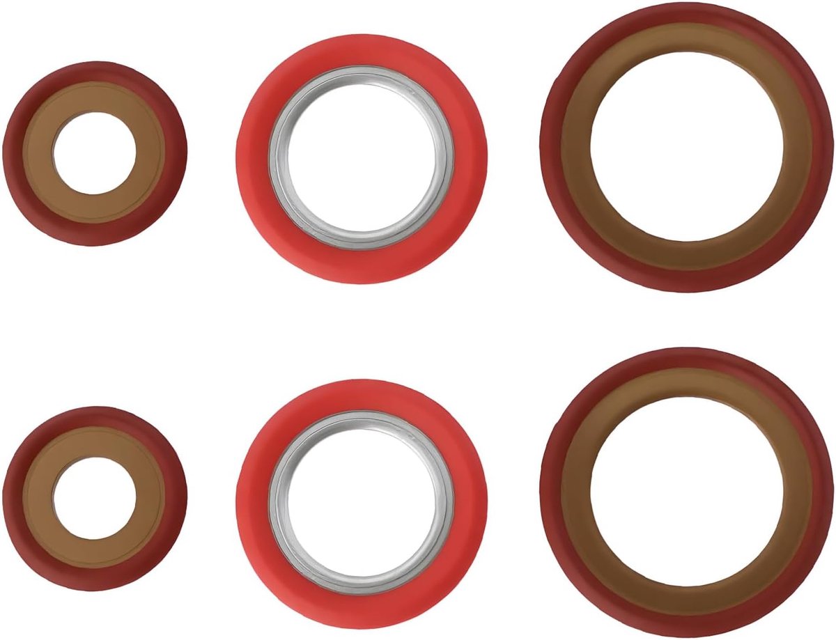 Luchtconditie capacitor seal 6Pcs - 6x13mm/10x17mm/13x20mm - voor Ford - optimale afdichting - ShopVlot