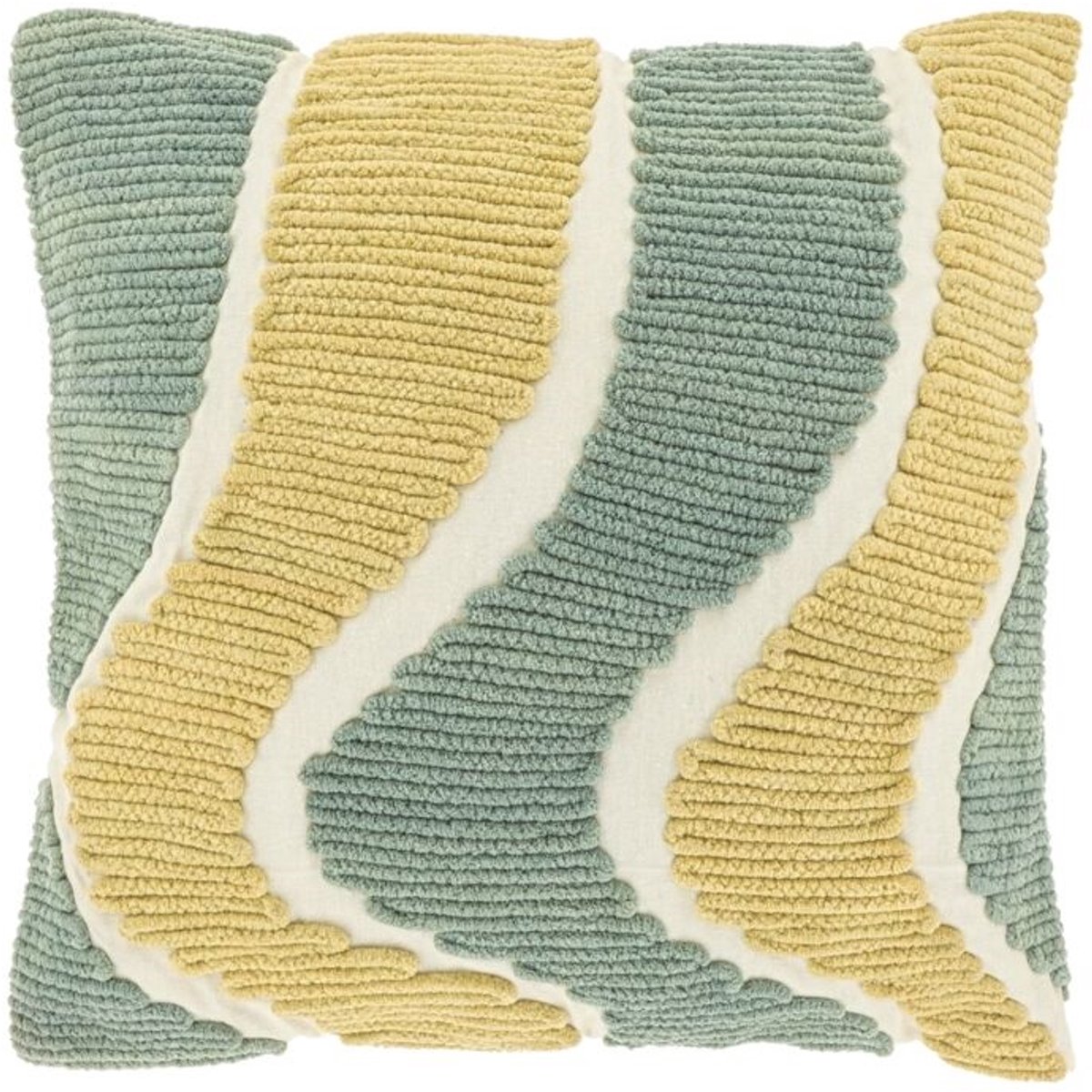 Unique Living Sierkussen Charly - Beach Blue - 45x45cm Blauw